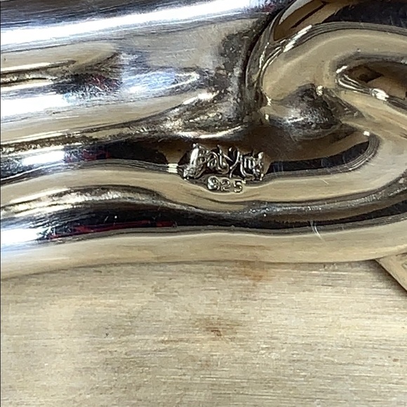 Vintage Bat-ami Electroform Sterling Cuff - Picture 4 of 4